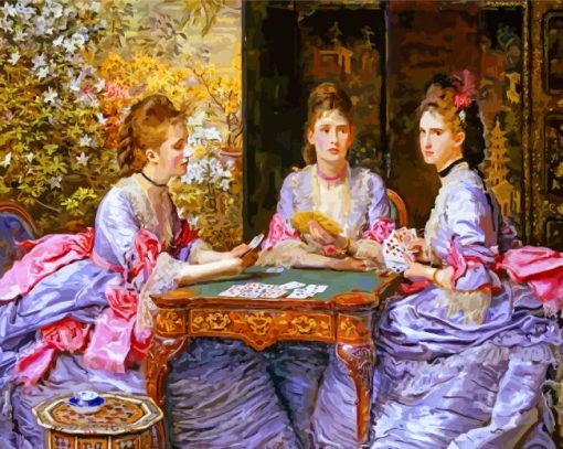 Hearts Are Trumps By Millais paint by numbers