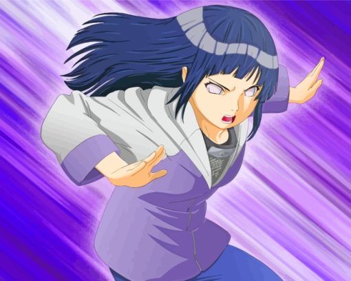 Hinata Naruto Anime paint by numbers