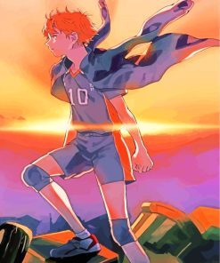 Hinata Shoyo Haikyuu paint by numbers