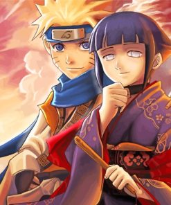 Hinata And Naruto Uzumaki paint by numbers