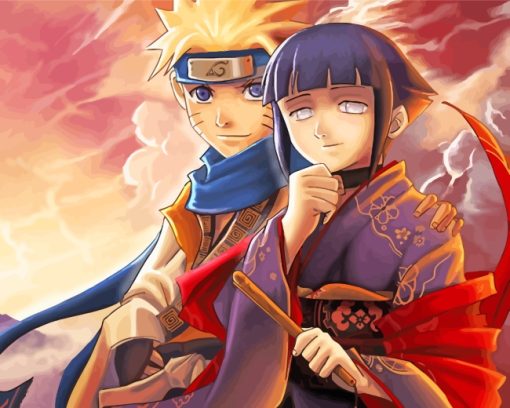 Hinata And Naruto Uzumaki paint by numbers