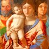 Holy Family With A Female Saint By Mantegna paint by numbers