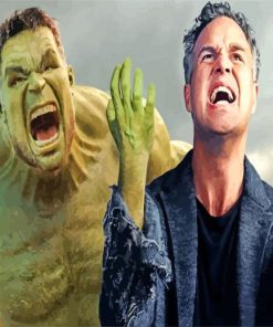 Hulk Hero Mark Ruffalo paint by numbers