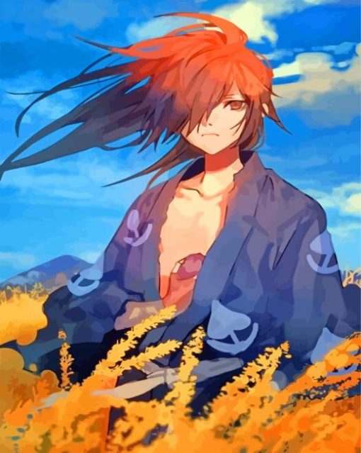 Hyakkimaru Art From The Anime Dororo paint by numbers