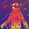 Illustration Astronaut paint by numbers