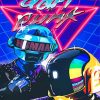 Illustration Daft Punk paint by numbers