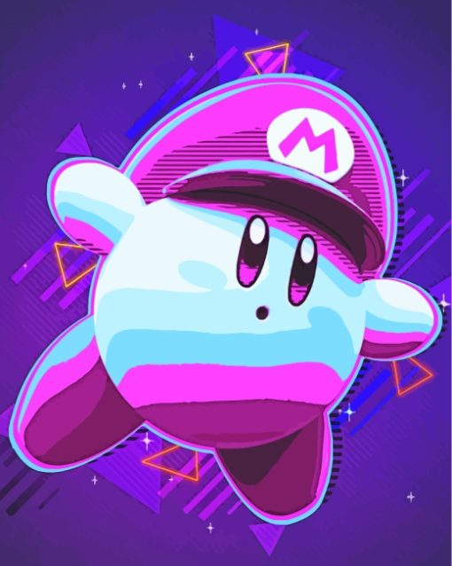 Illustration Kirby paint by numbers