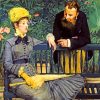 In the Conservatory By Manet paint by numbers