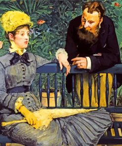 In the Conservatory By Manet paint by numbers