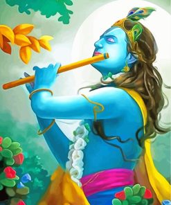 Indian Krishna paint by numbers