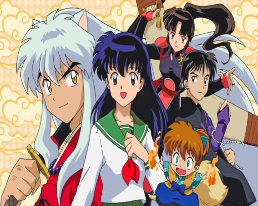 Inuyasha Characters Manga paint by numbers