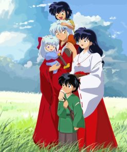 Inuyasha Happy Family paint by numbers