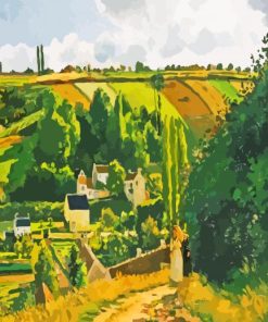 Jalais Hill Pontoise By Pissarrro paint by numbers