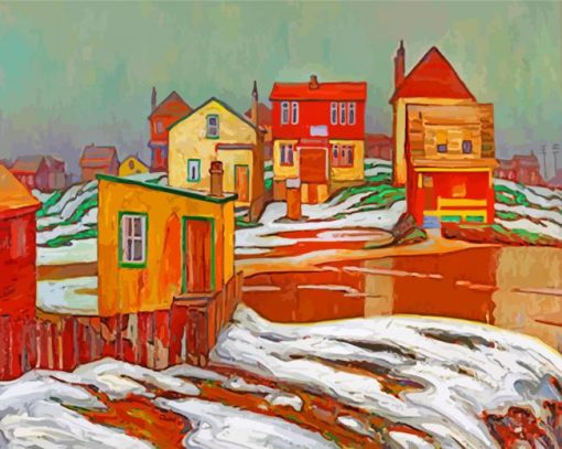 January Thaw Edge Of Town By Lawren paint by numbers