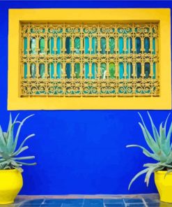 Jardin Majorelle Marrakesh paint by numbers