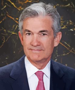 Jerome Powell The American President paint by numbers