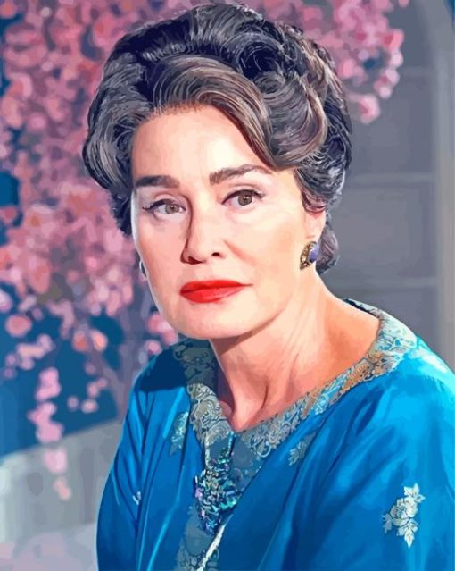 Jessica Lange Joan Crawford paint by numbers