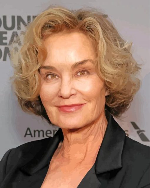 Jessica Lange The Beautiful Actress paint by numbers