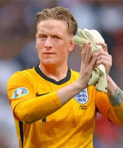 Jordan Pickford Footballer paint by numbers