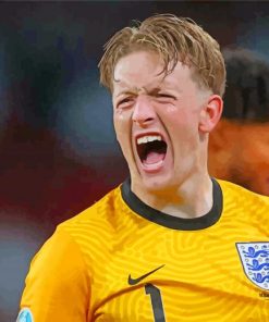 Jordan Pickford Player paint by numbers