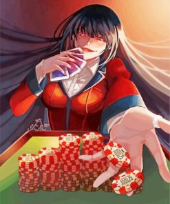 Kakegurui Yumeko Jabami paint by numbers