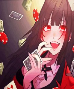 Kakegurui Yumeko Jabami Anime paint by numbers