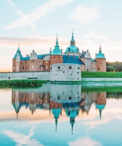 Kalmar Castle In Sweden paint by numbers