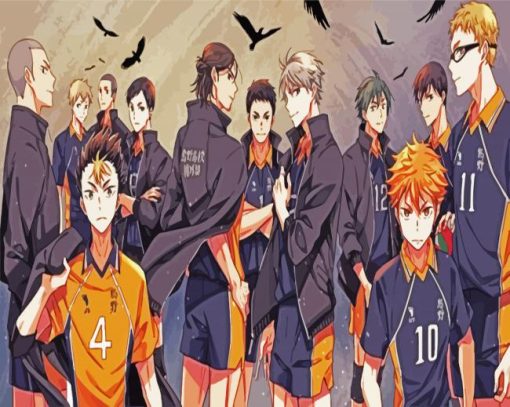 Karasuno High paint by numbers