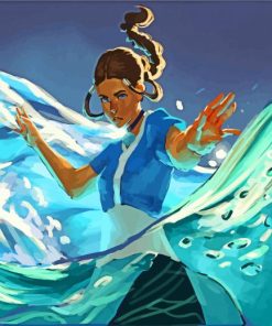 Katara The Last Airbender paint by numbers