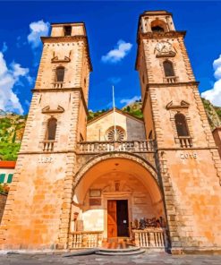 Katedrala Svetog Tripuna - Cathedral Of Saint Tryphon In Kotor paint by numbers