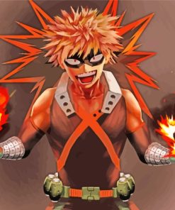 Katsuki Bakugo From My Hero Academia paint by numbers