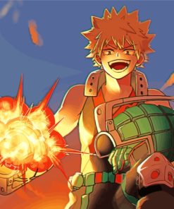 Katsuki Bakugo Anime Character paint by numbers