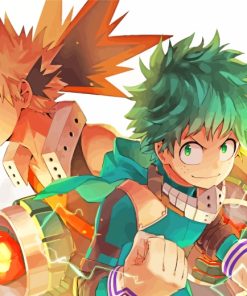 Katsuki Bakugo And Izuku Characters paint by numbers