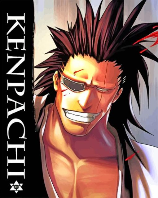 Kenpachi Zaraki paint by numbers