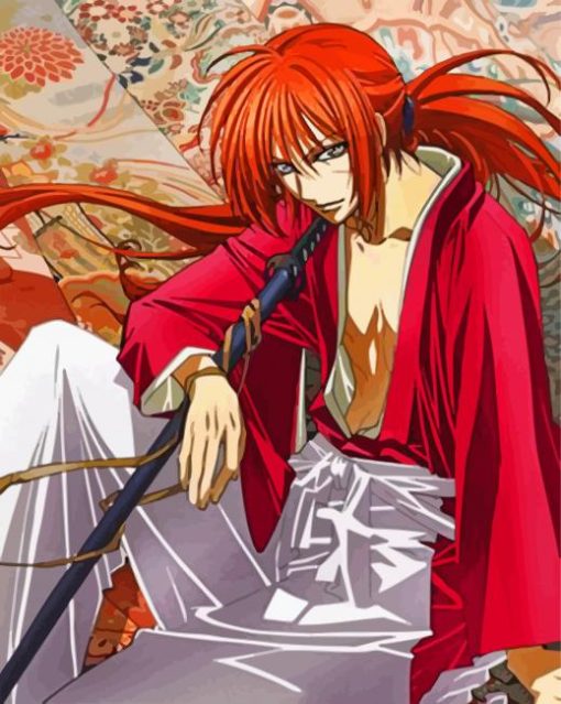 Kenshin Himura Anime paint by numbers