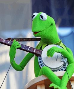 Kermit Playing Music paint by numbers