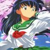 Pretty Kikyo Inuyasha paint by numbers