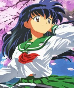 Pretty Kikyo Inuyasha paint by numbers