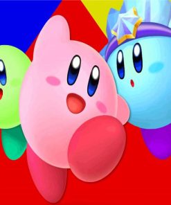 Kirby Fighters paint by numbers