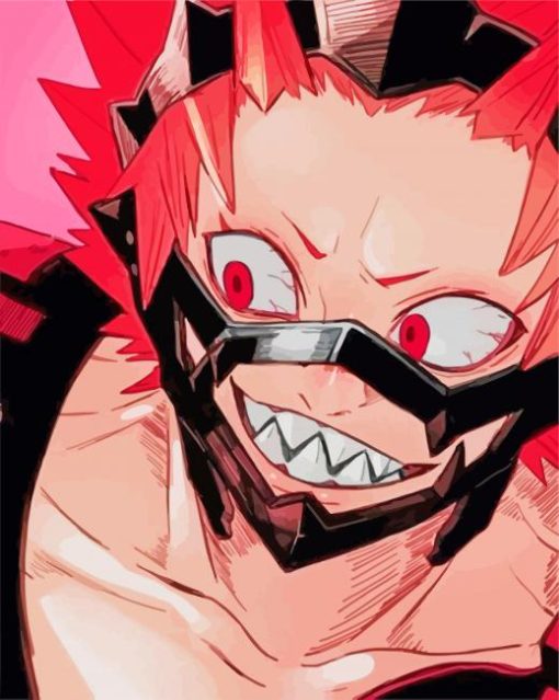 Kirishima Red Riot Anime paint by numbers