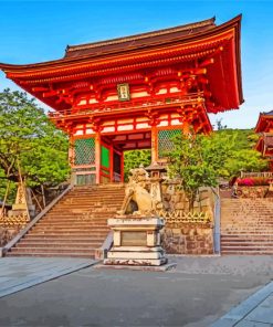 Kiyomizu Temple paint by numbers