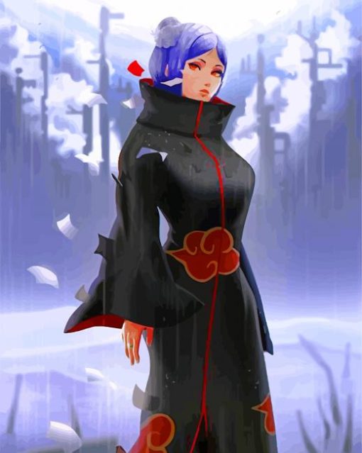 Konan Naruto paint by numbers