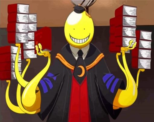 Koro Sensei School Teacher paint by numbers