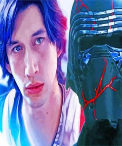 Kylo Ren Star Wars paint by numbers