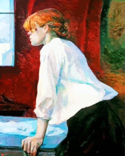 La Blanchisseuse By Lautrec paint by numbers