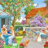 Ladies In Garden paint by numbers