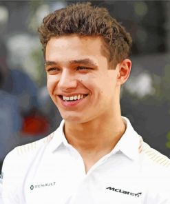 Lando Norris Racing Driver paint by numbers