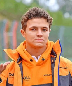 Racing Driver Lando Norris paint by numbers