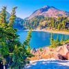 Lassen Peak With Lake Helen paint by numbers