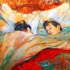 Le Lit By Lautrec paint by numbers